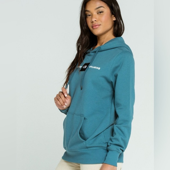 THE NORTH FACE Red’s Women's Large Pullover Hoodie Shaded Spruce Teal Blue Green - Picture 1 of 14